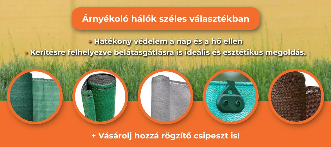 Árnyékoló hálók