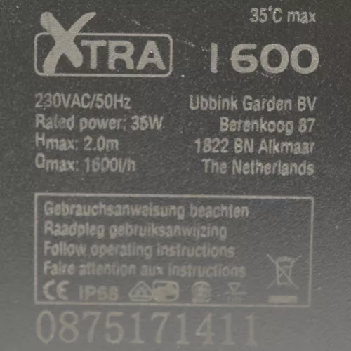 Tószivattyú pumpa | XTRA1600L/H