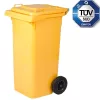 Szemeteskuka | Sárga | PP | 120L