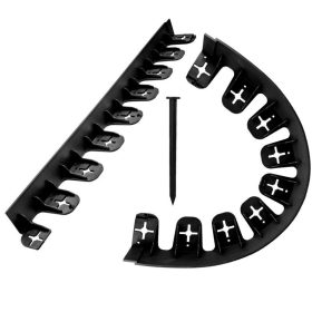 Fekete színű kerti szegély 0,8 m*45 mm