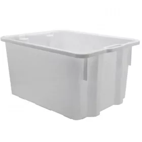 Fehér műanyag húsosláda | 50L
