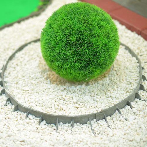 Zöld színű kerti szegély 0,8 m*45 mm