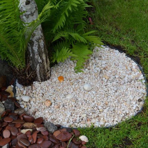 Zöld színű kerti szegély 0,8 m*45 mm