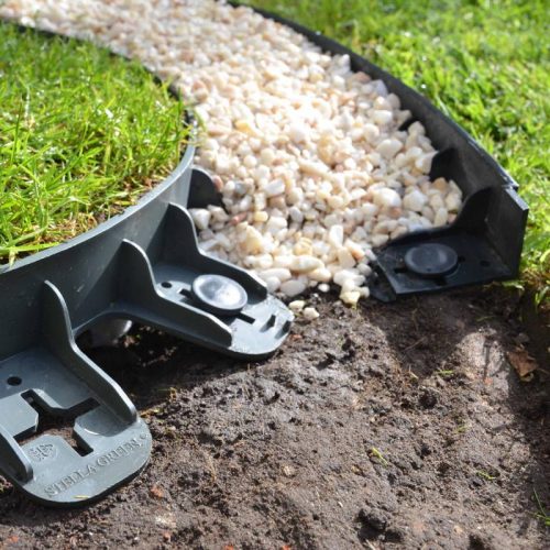 Zöld színű kerti szegély  0,8 m*60 mm