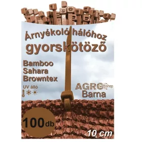 Gyorskötöző | Barna | 10cm | 100db