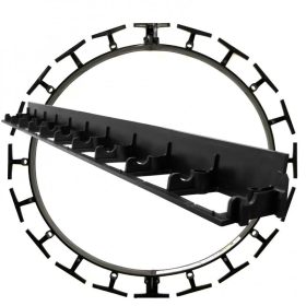 Fekete színű kerti szegély 1 m*45 mm