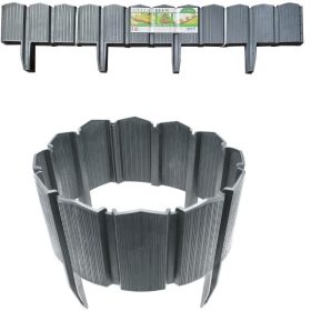 Szürke színű kerti szegély 3,14 m*105 mm