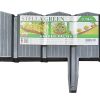 Szürke színű kerti szegély 3,14 m*105 mm