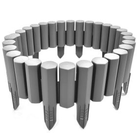 Szürke színű kerti szegély 2,7m*150 mm