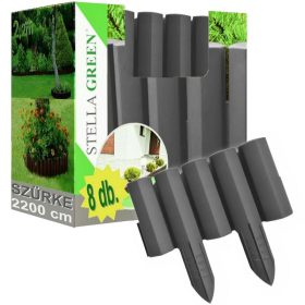 Szürke színű kerti szegély 2,2m*150 mm