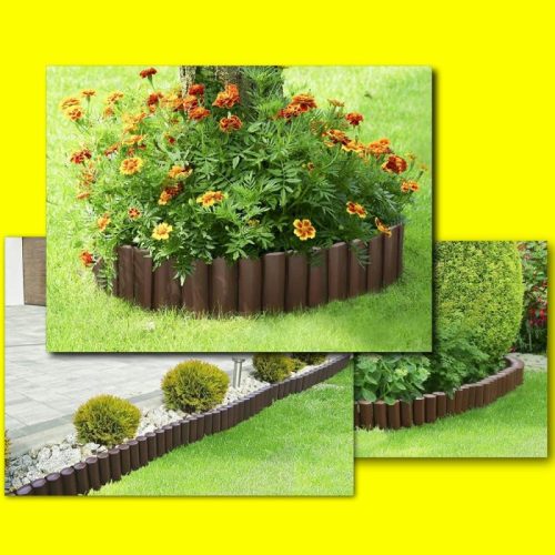 Szürke színű kerti szegély 2,2m*150 mm