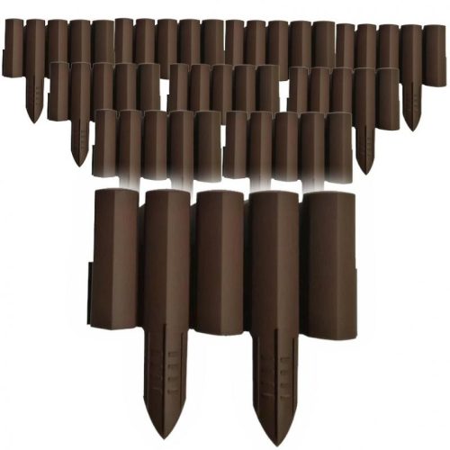 Barna színű kerti szegély 2,2 m*150 mm