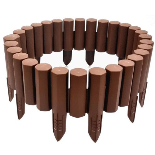 Barna színű kerti szegély 2,2 m*150 mm