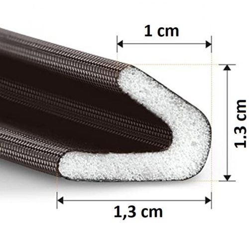 Barna V-profil szigetelőcsík nyílászárókhoz 6m