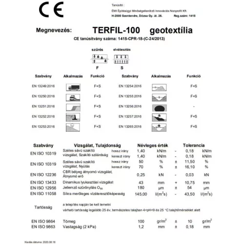 Geotextília 2×25m | 100g/m²
