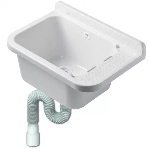 Fehér műanyag falikút | 50cm