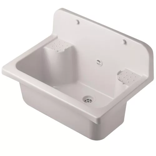Fehér műanyag falikút | 55cm