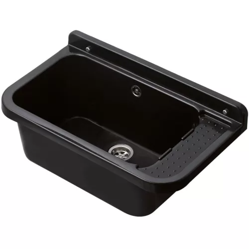 Fekete műanyag falikút | 60cm