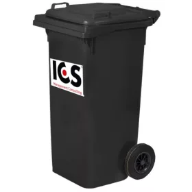 Szemeteskuka | Fekete | PP | 120L