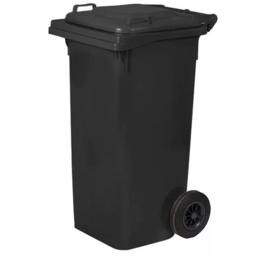 Szemeteskuka | Fekete | PP | 240L