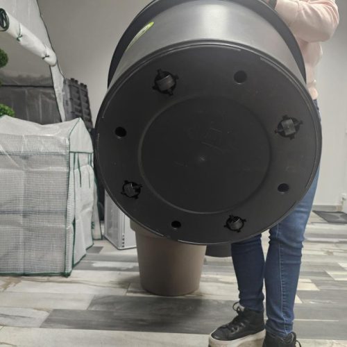 Dekoratív virágtartó kaspó | Antracit | 93 L