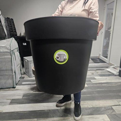 Dekoratív virágtartó kaspó | Antracit | 93 L